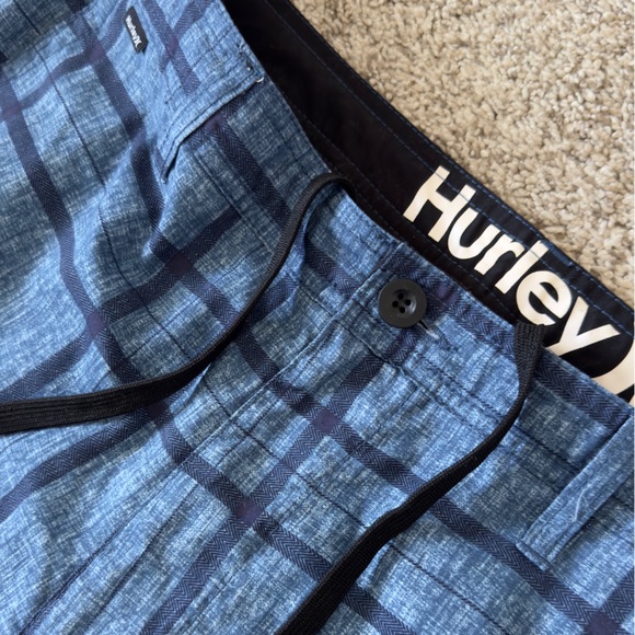Hurley Board Shorts Men's blue Swim trunks size 34 - Picture 5 of 10